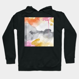 Tequila Sunrise #painting, #watercolor Hoodie